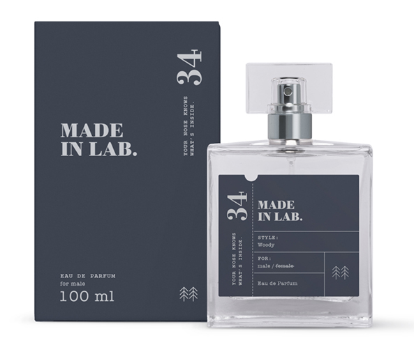 Apa de parfum Barbati Made in Lab No.34