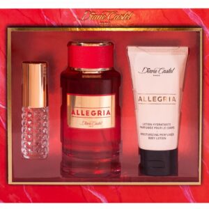 Set cadou 3 produse Allegria, apă de parfum + loțiune de corp + mini parfum